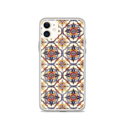 iPhone Case Classic Victorian Tile Blue