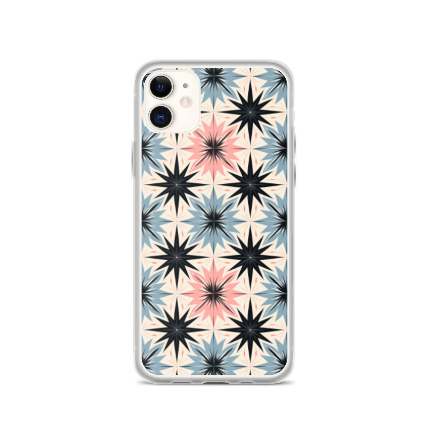 iPhone Case Pink and Blue Pastel Retro Stars
