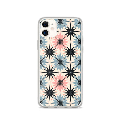 iPhone Case Pink and Blue Pastel Retro Stars