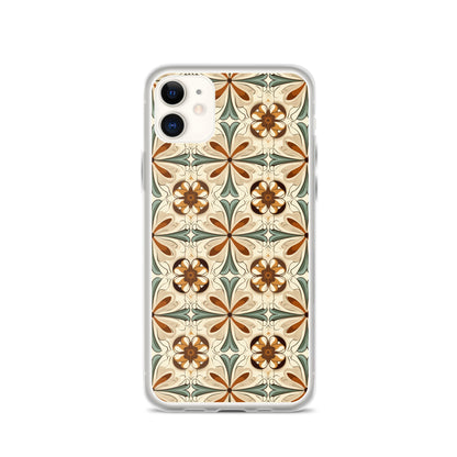 iPhone Case Ornate Leaves Tile