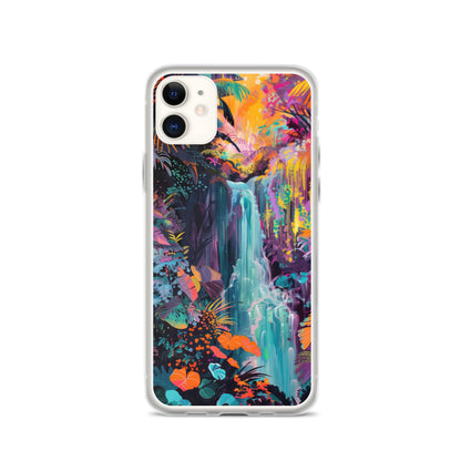 iPhone Case Vibrant Tropical Jungle Waterfall