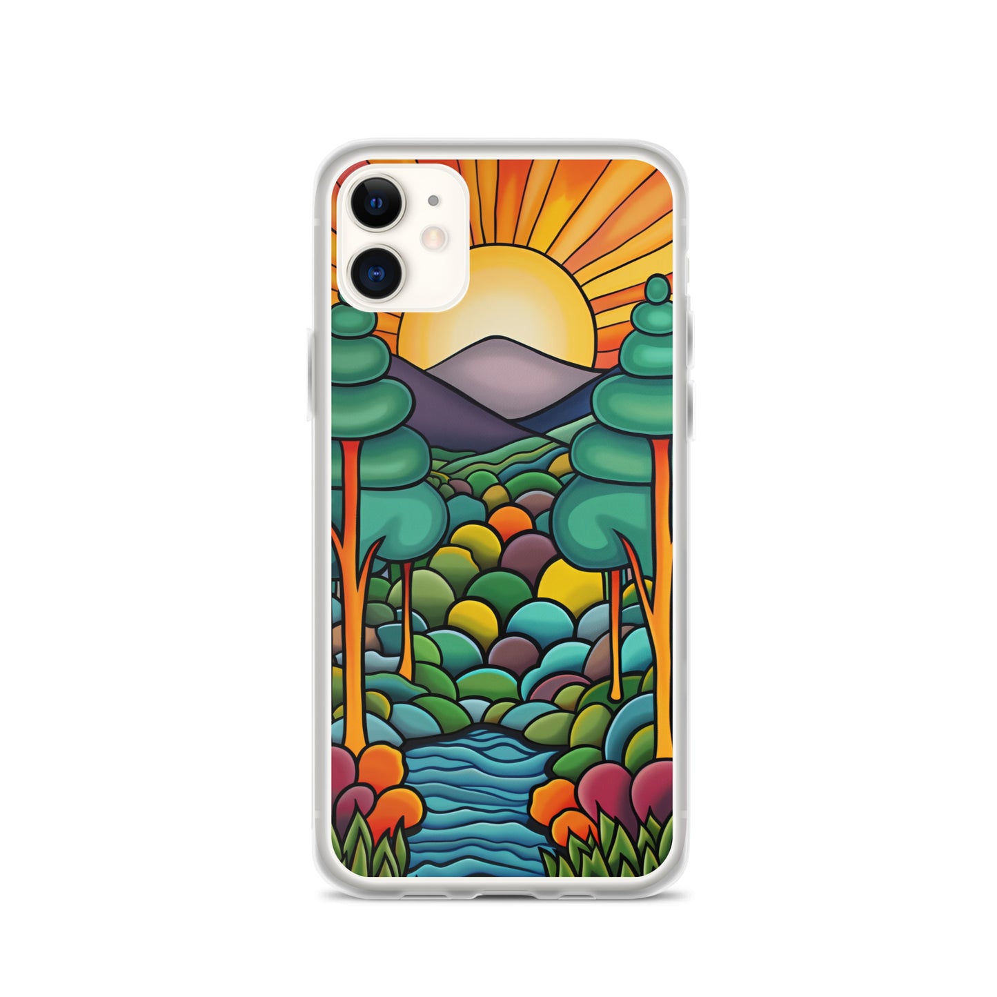 iPhone Case Arkley Sunrise over Mountains and Forest