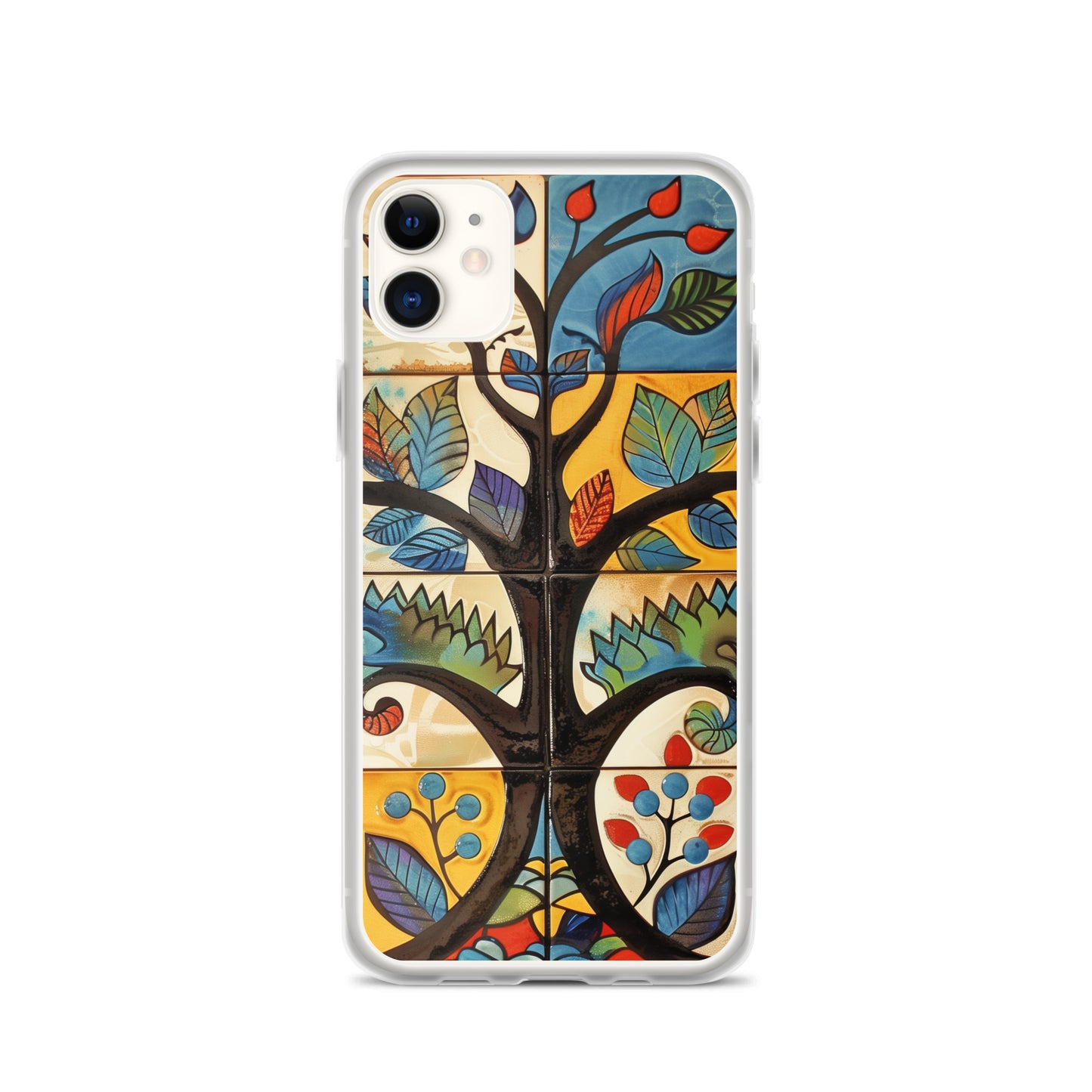 iPhone Case Colorful Tile Tree