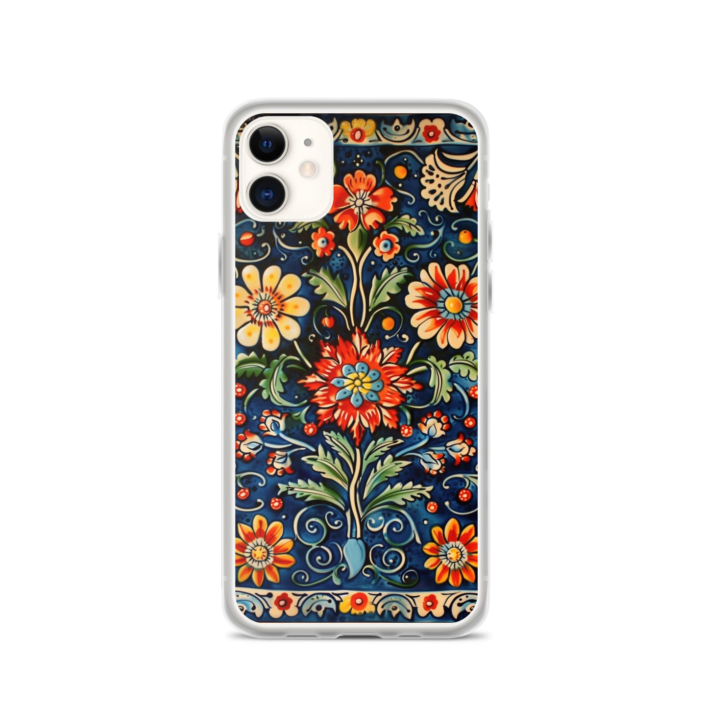 iPhone Case Colorful Flowers Boleslawiec Pottery Tile