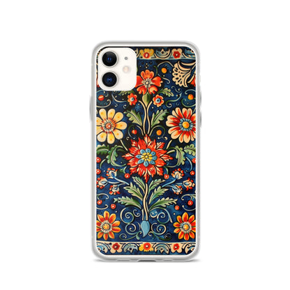 iPhone Case Colorful Flowers Boleslawiec Pottery Tile