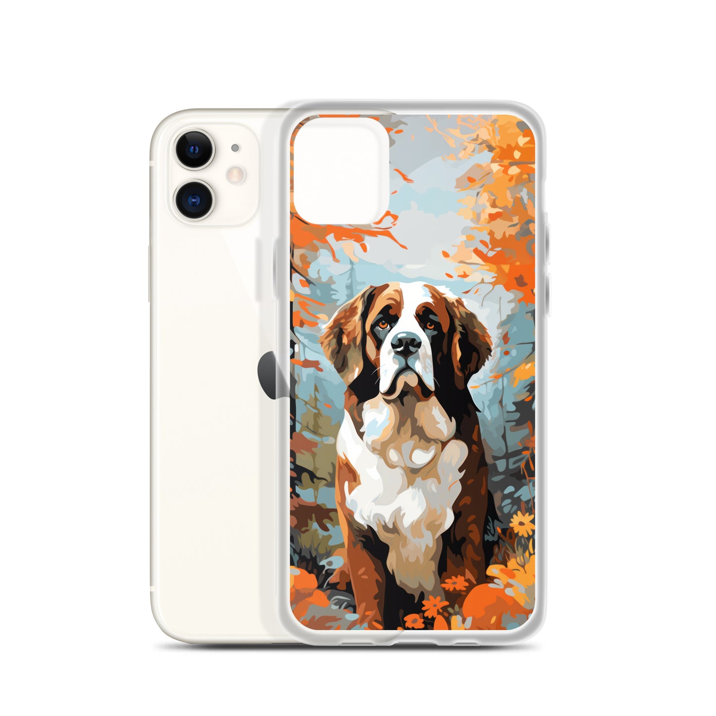 iPhone Case Painted St. Bernard