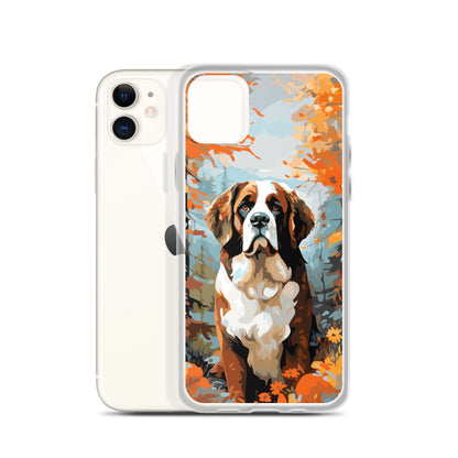 iPhone Case Painted St. Bernard