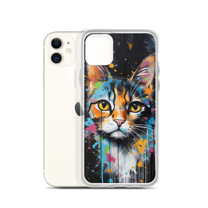 Graffiti Calico Cat iPhone Case