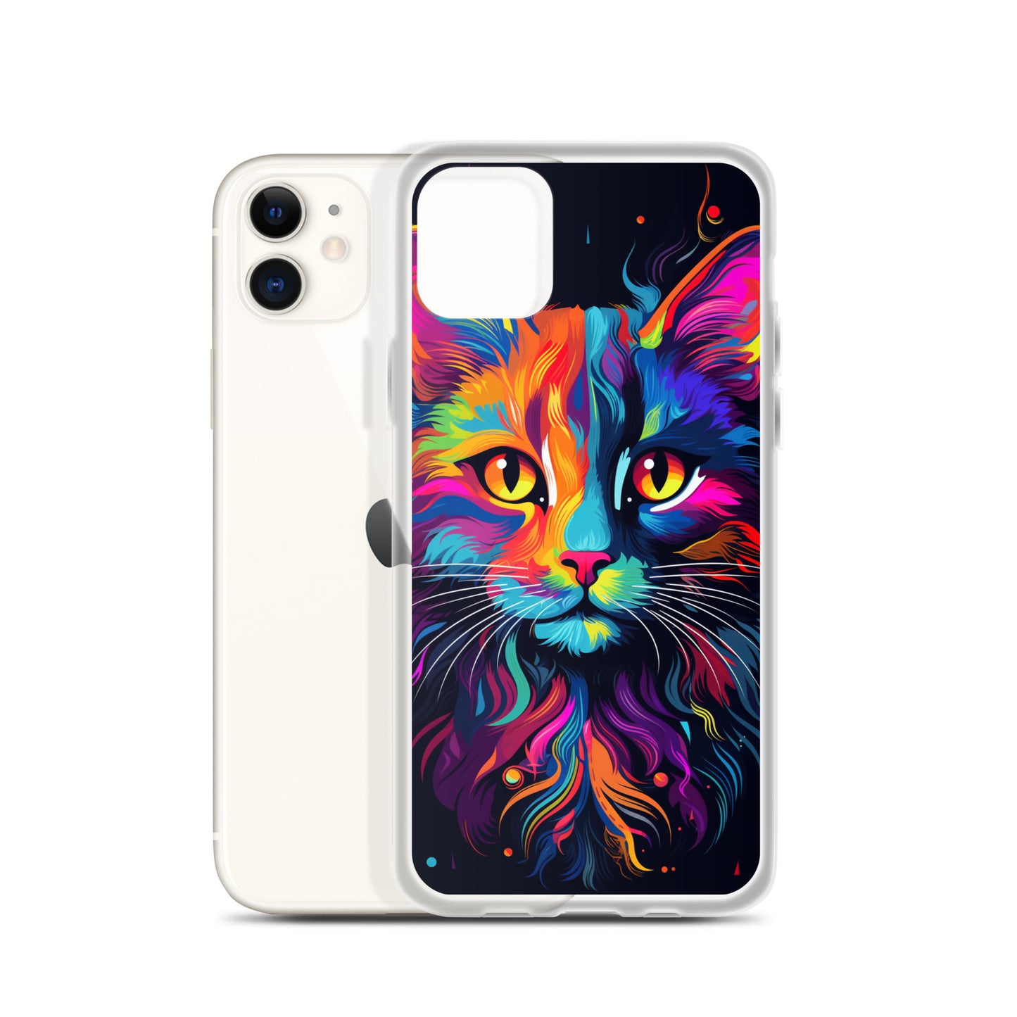 Day Glo Cat iPhone Case
