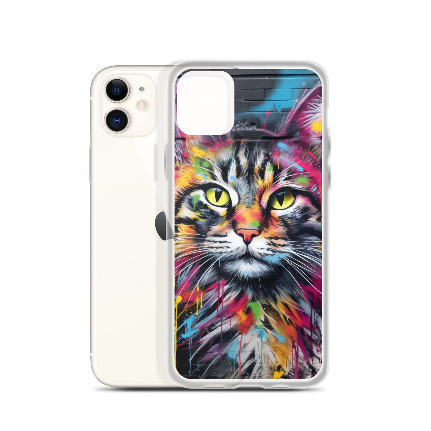 Graffiti Cat iPhone Case