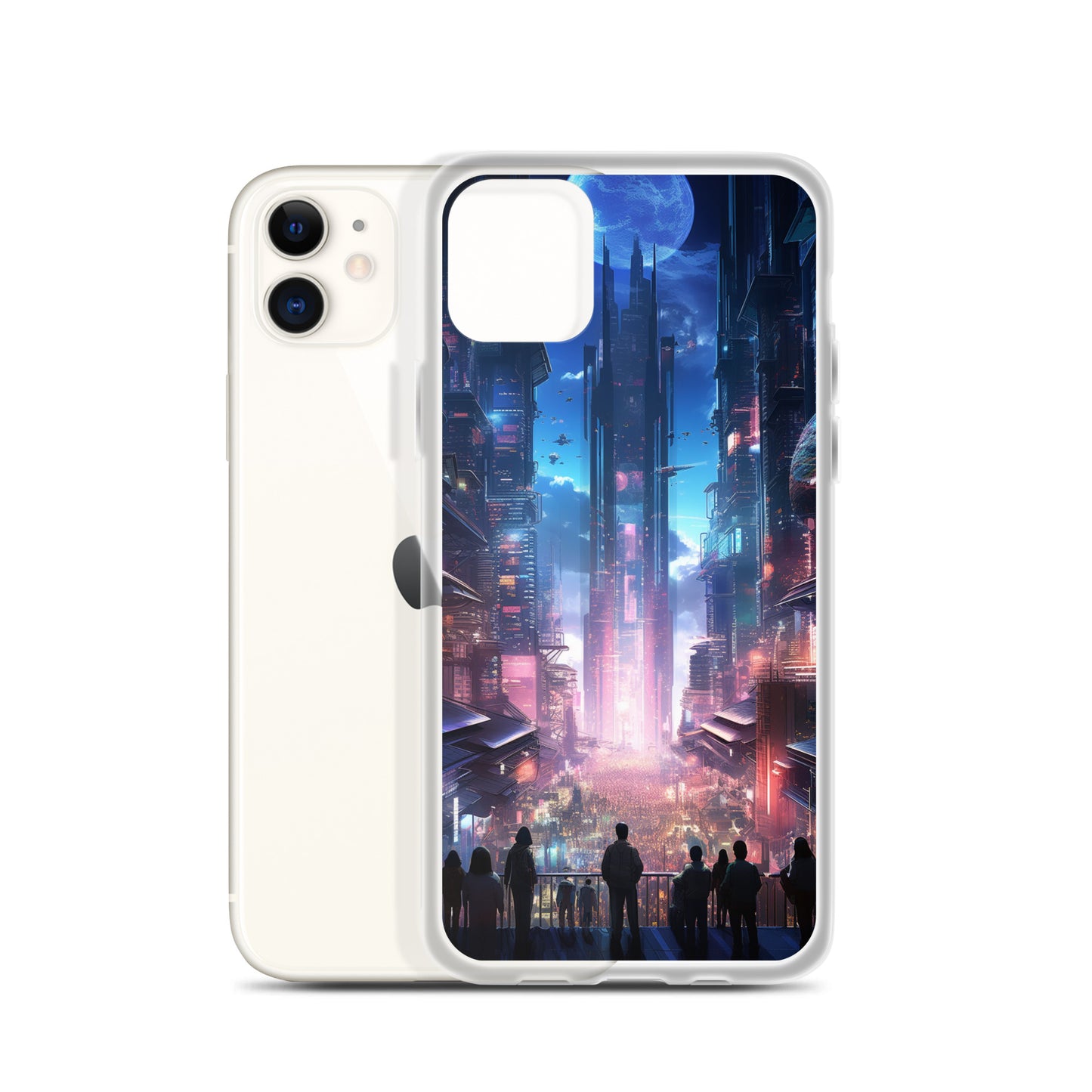 Cyberpunk Cityscape iPhone Case