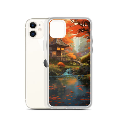 Japanese Garden in Autumn iPhone Case
