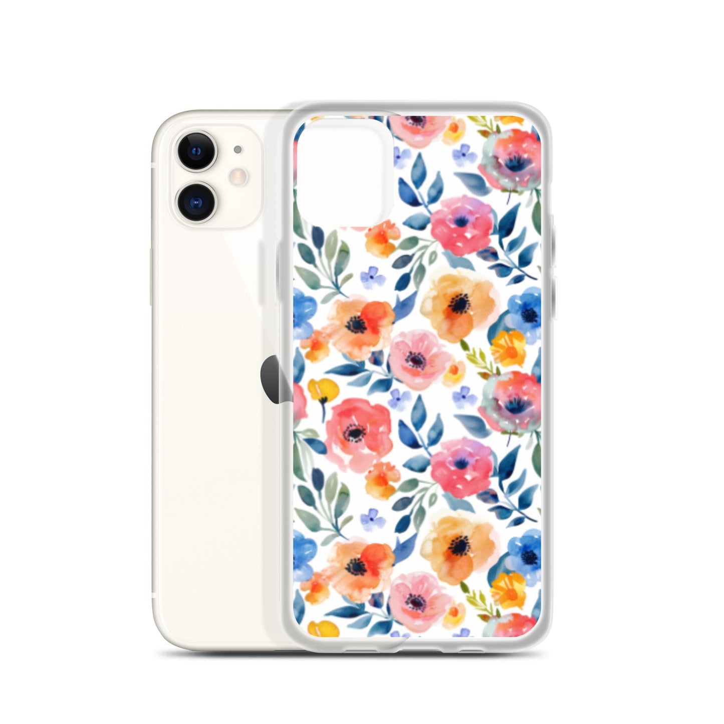 iPhone Case Colorful Watercolor Floral Pattern