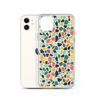 iPhone Case Colorful Retro Terrazzo Tile