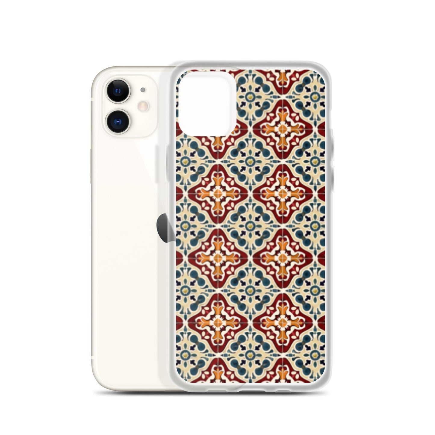 iPhone Case Classic Encaustic Tile Red