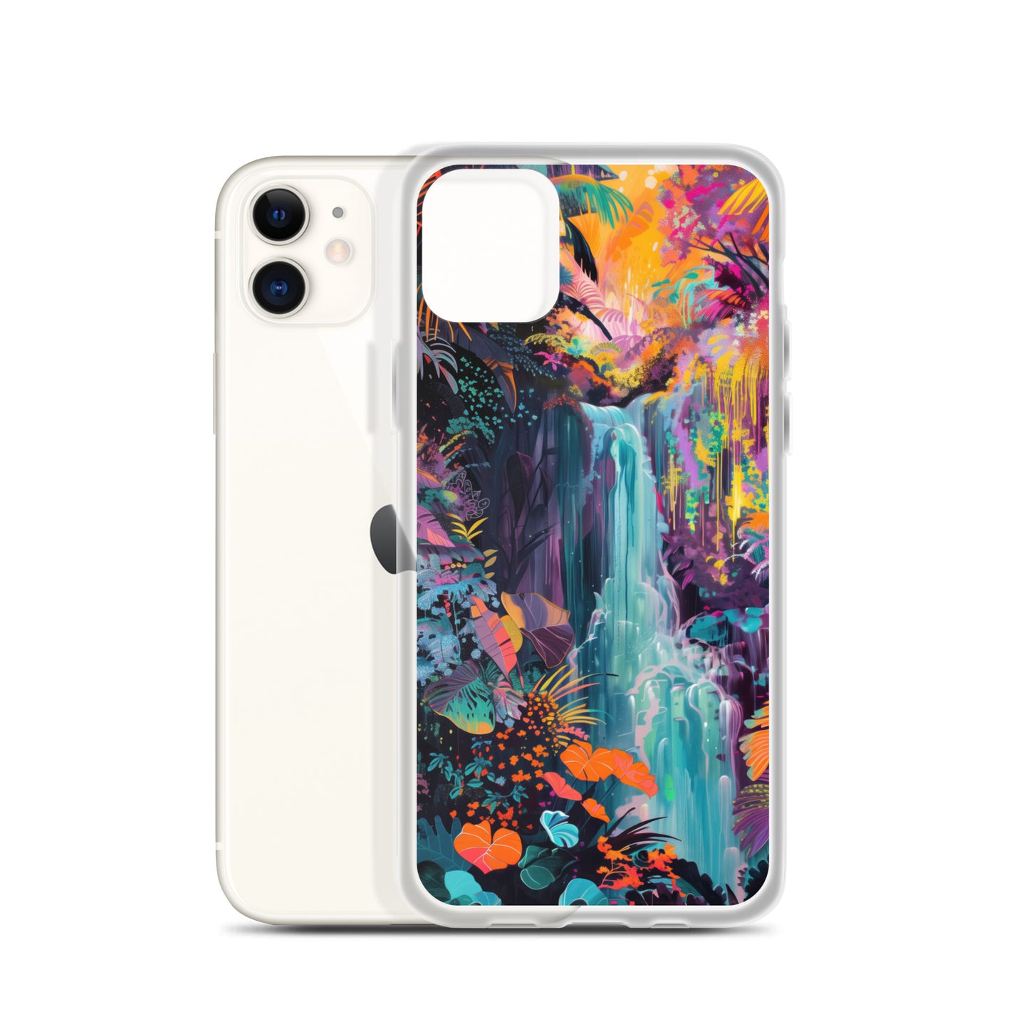 iPhone Case Vibrant Tropical Jungle Waterfall