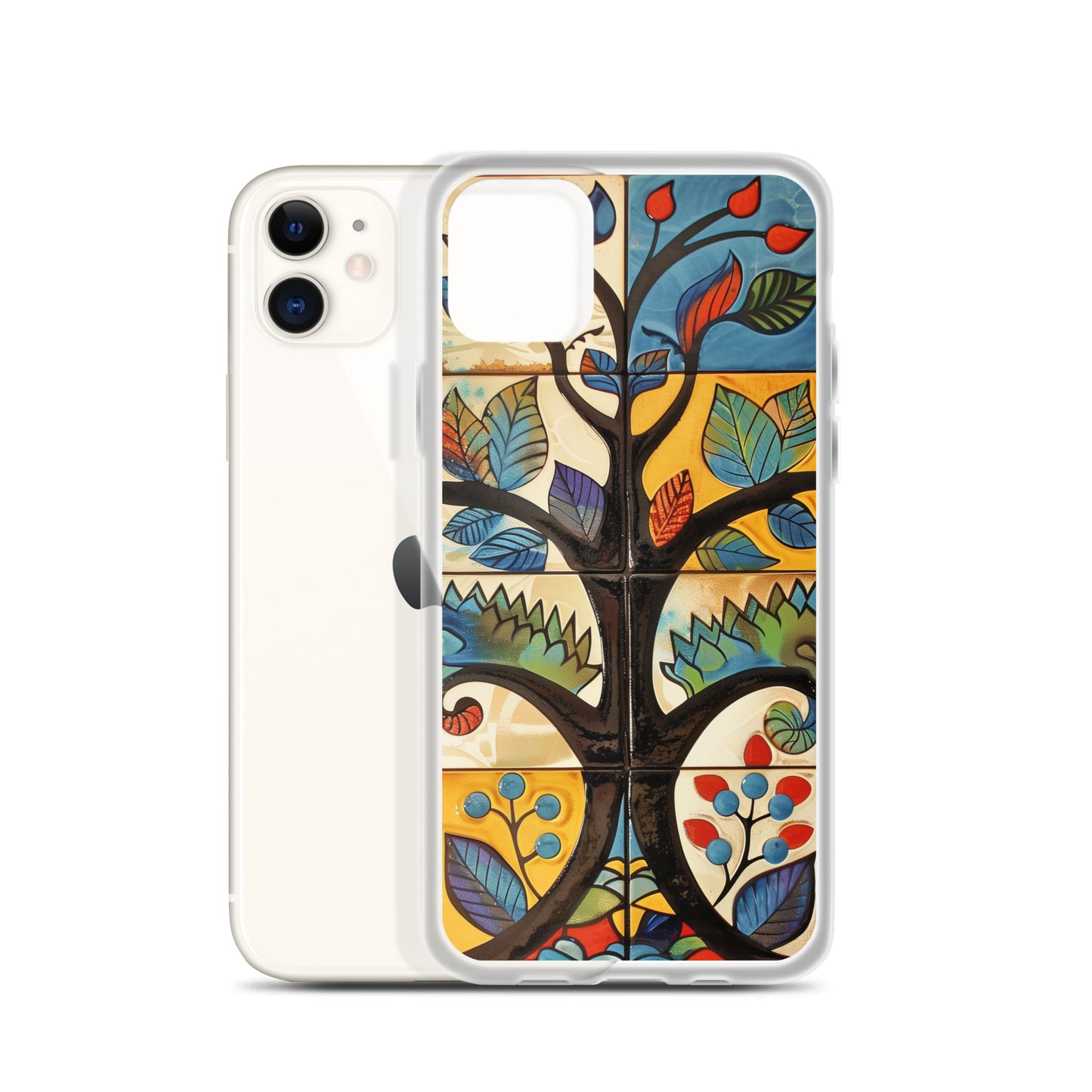 iPhone Case Colorful Tile Tree