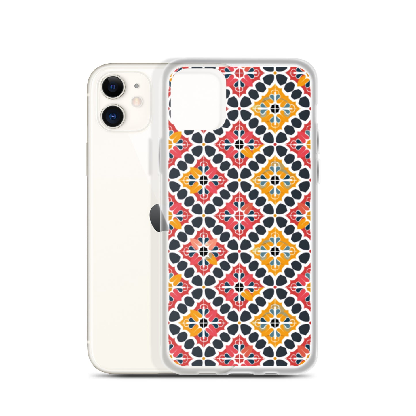 iPhone Case Colorful Spanish Quatrefoil Pattern