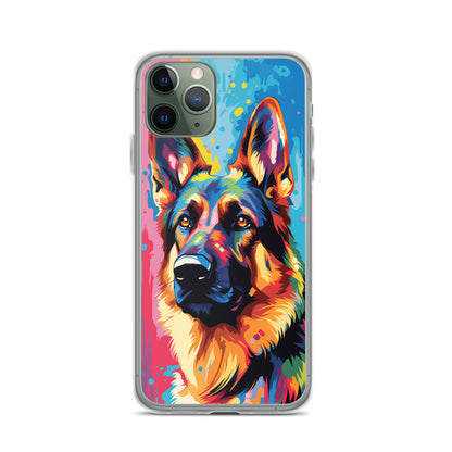 iPhone Case Painted German Shepherd