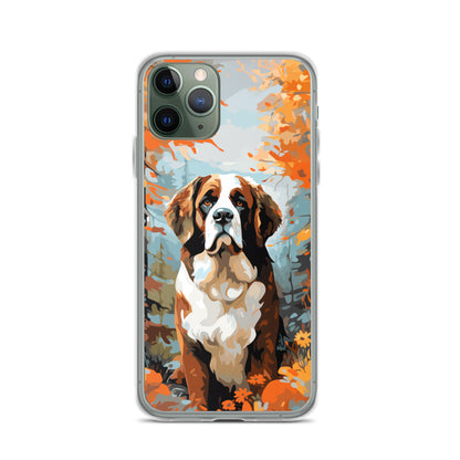 iPhone Case Painted St. Bernard