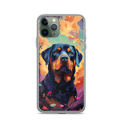 iPhone Case Painted Rottweiler