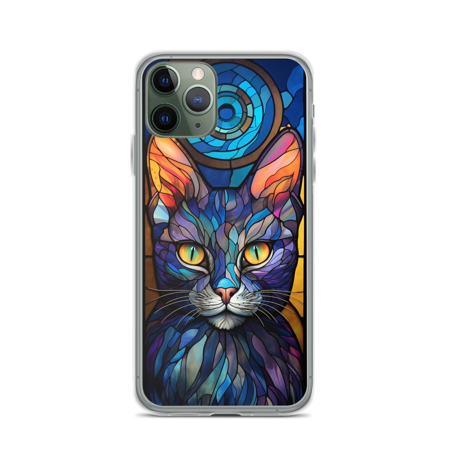 Stained Glass Cat iPhone Case