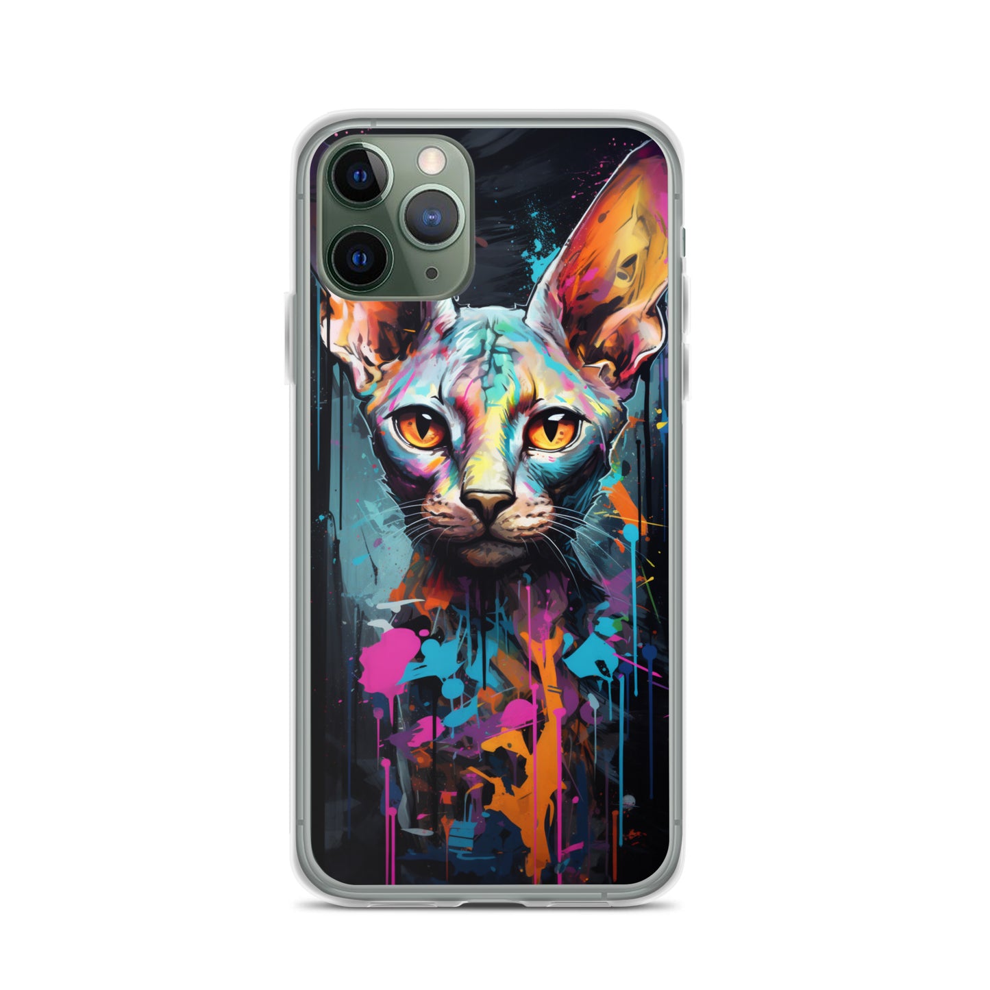 Graffiti Sphynx Cat iPhone Case