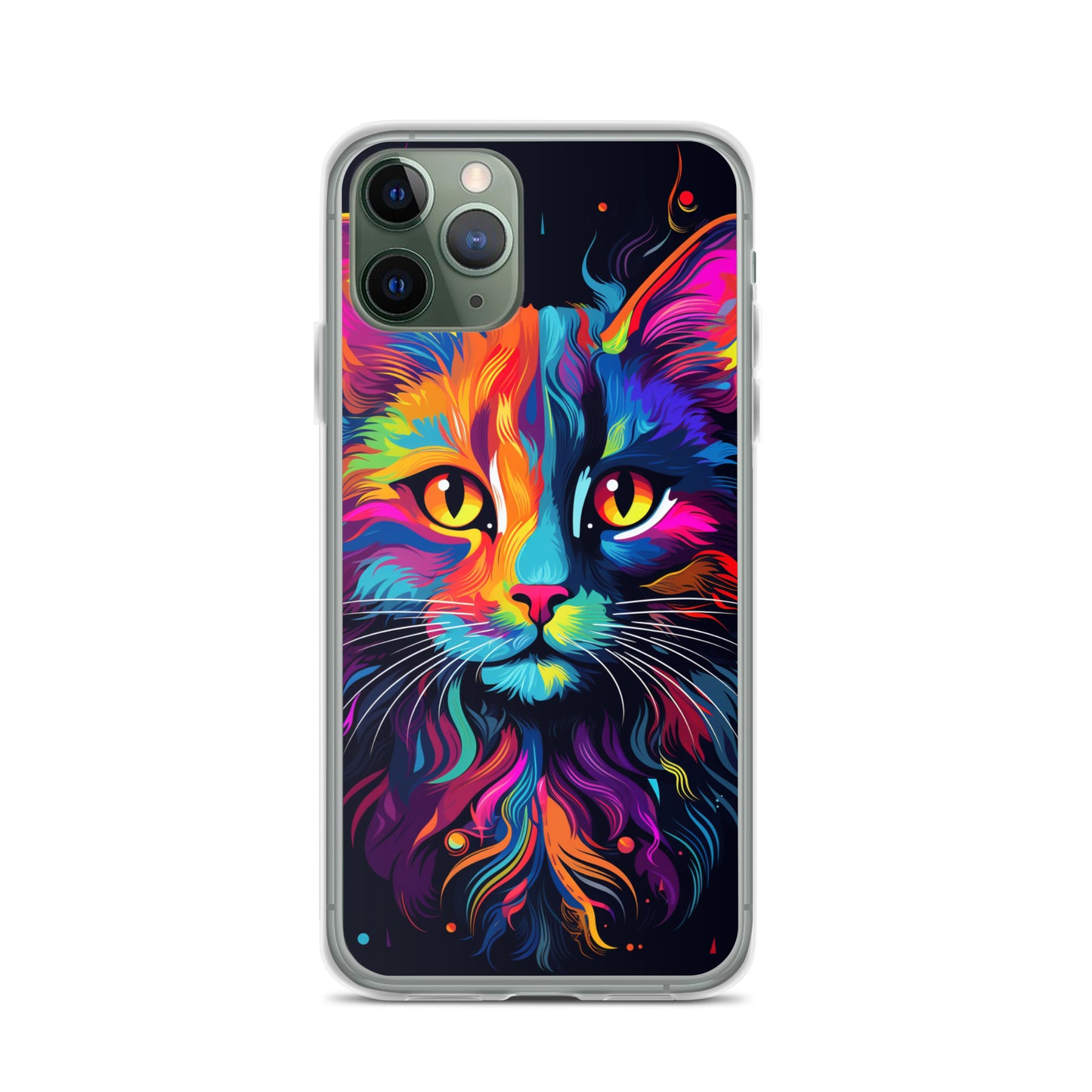 Day Glo Cat iPhone Case