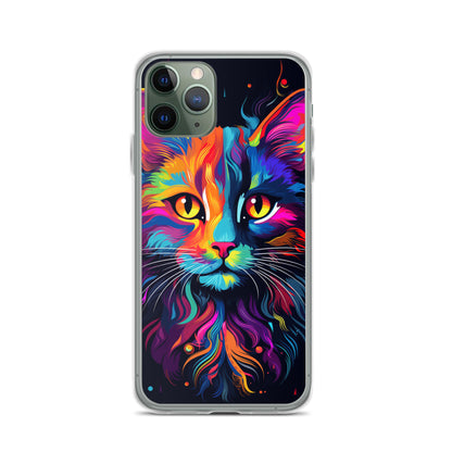 Day Glo Cat iPhone Case