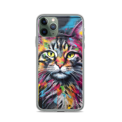 Graffiti Cat iPhone Case