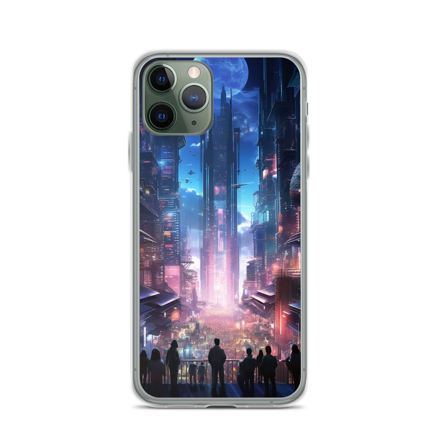 Cyberpunk Cityscape iPhone Case