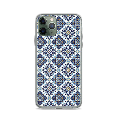 iPhone Case Classic Encaustic Tile Blue