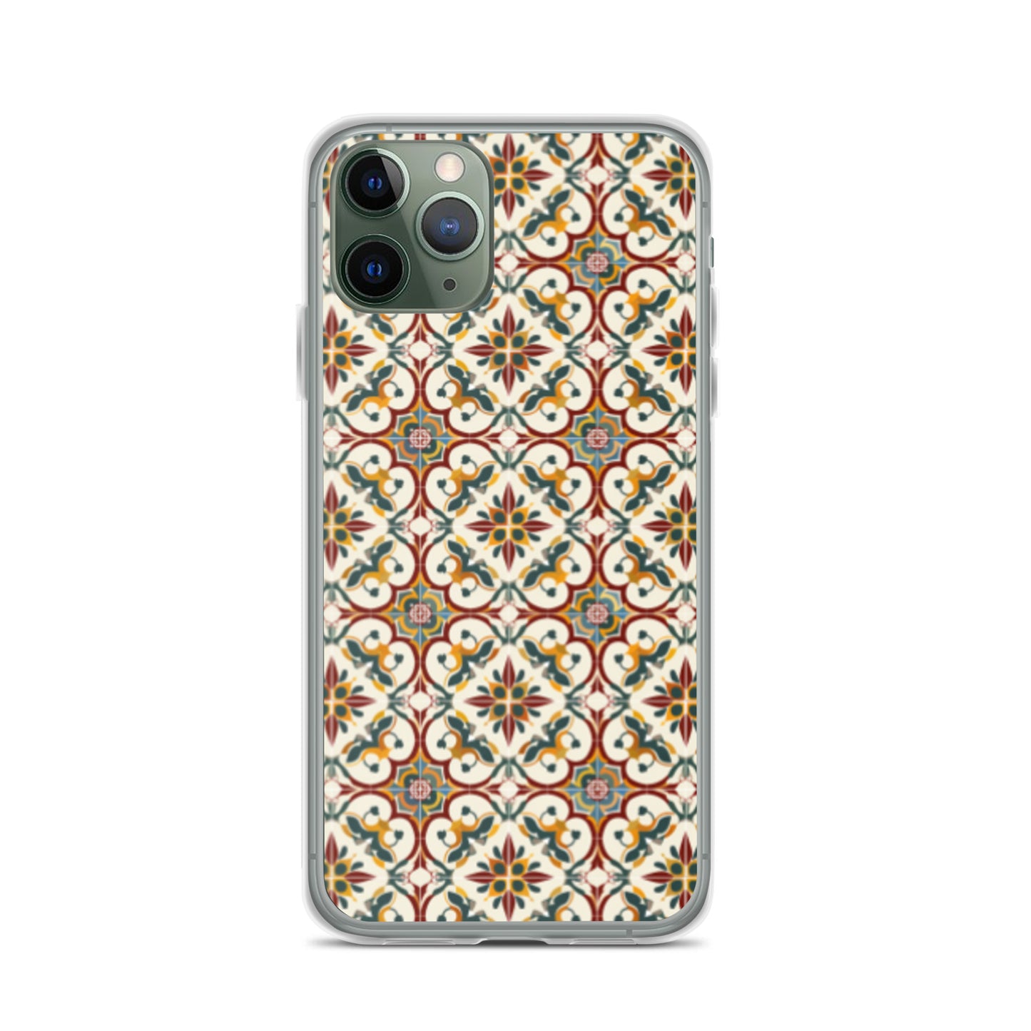 iPhone Case Classic Victorian Tile Red