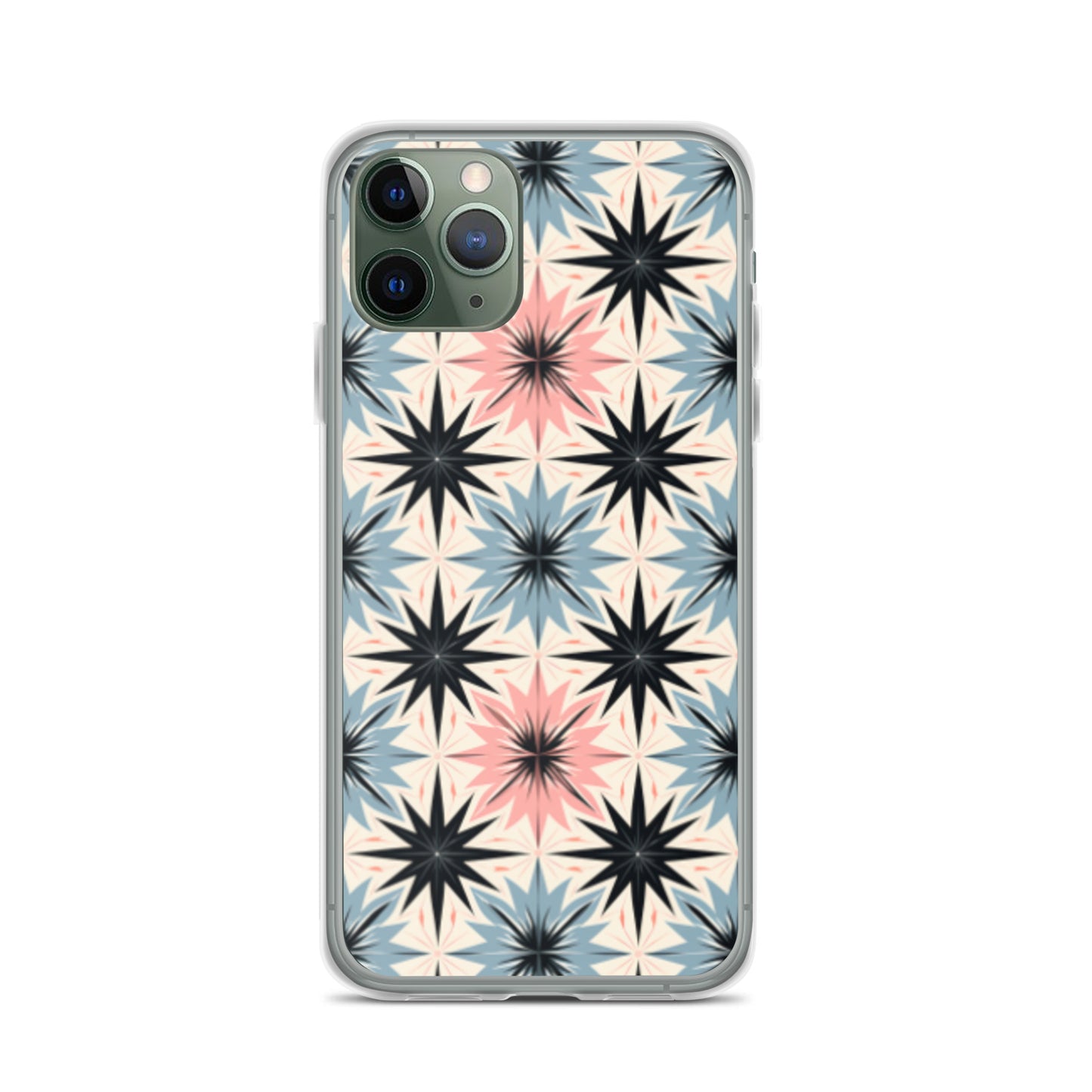 iPhone Case Pink and Blue Pastel Retro Stars