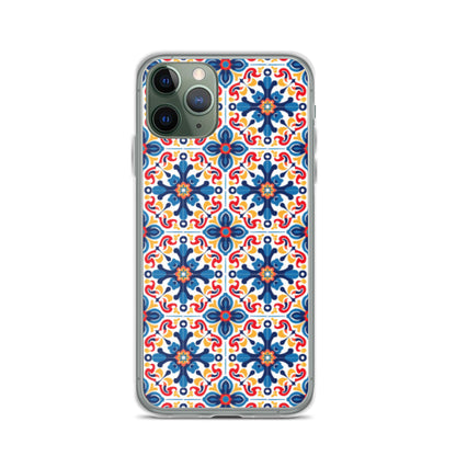 iPhone Case Talavera Tiles Blue and Red