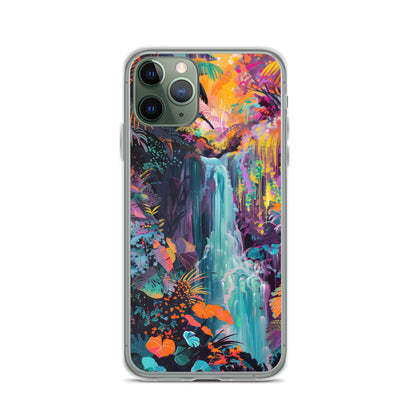 iPhone Case Vibrant Tropical Jungle Waterfall