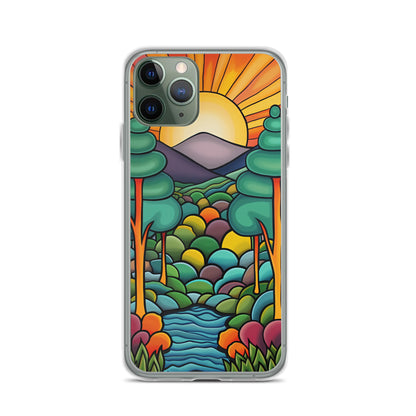 iPhone Case Arkley Sunrise over Mountains and Forest