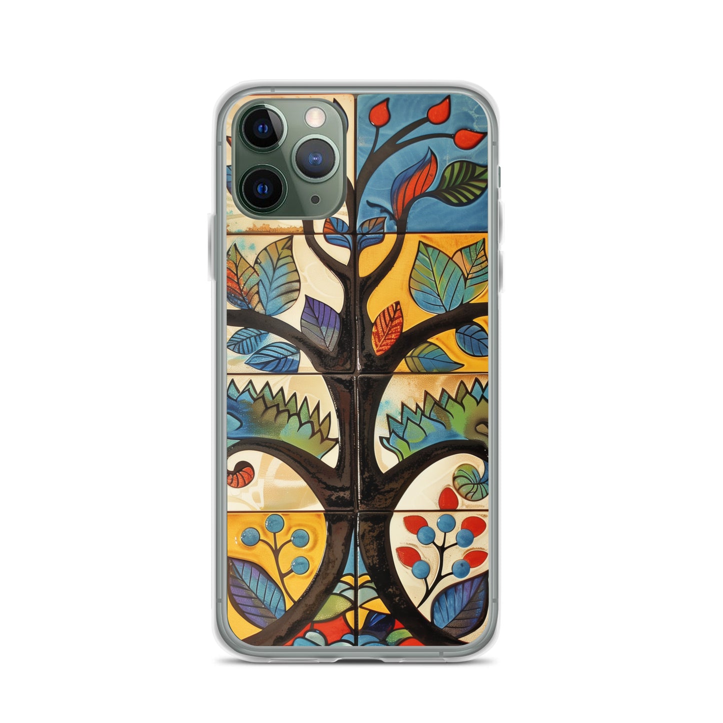 iPhone Case Colorful Tile Tree
