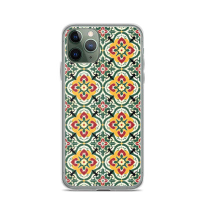 iPhone Case Colorful Traditional Maltese Cement Tile Pattern