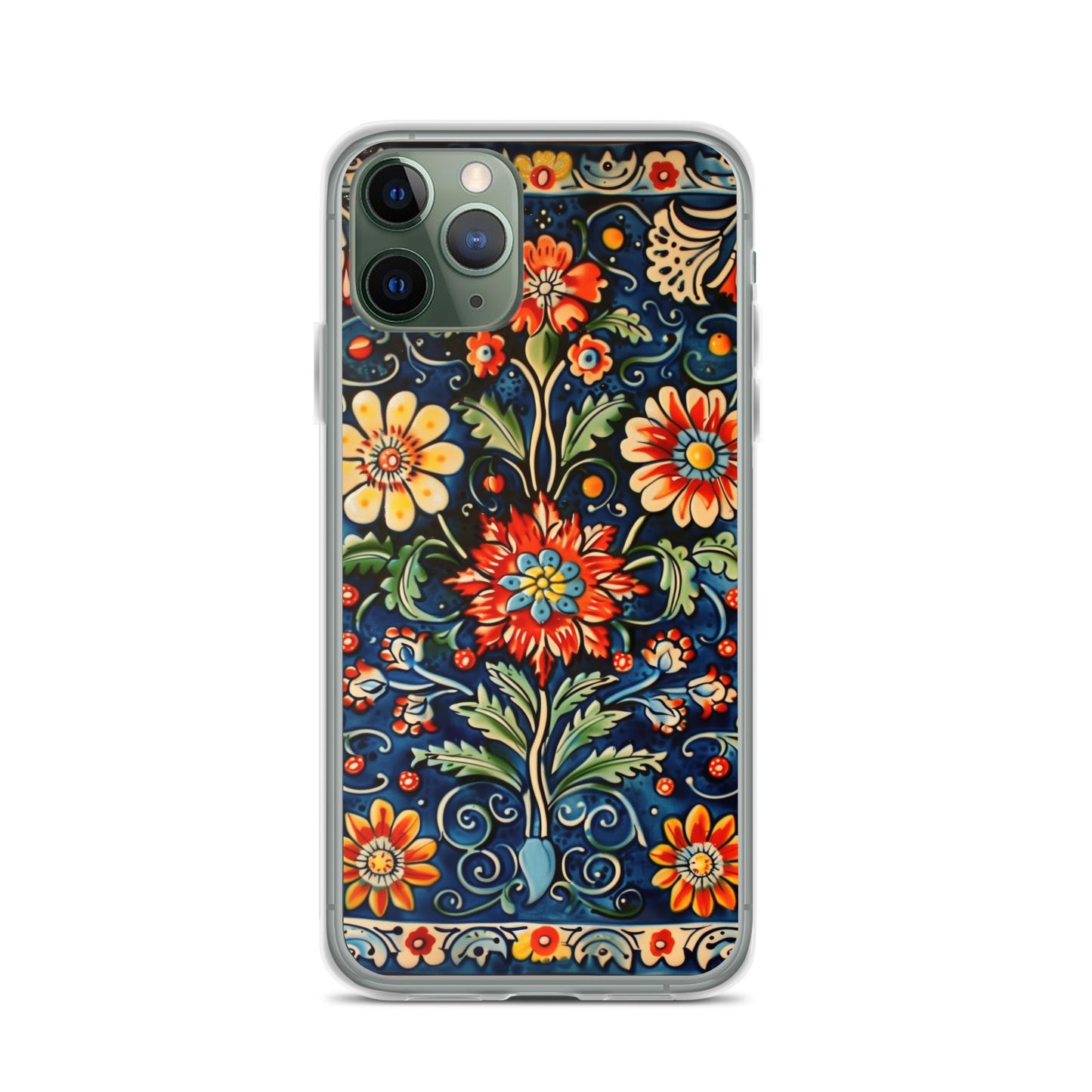 iPhone Case Colorful Flowers Boleslawiec Pottery Tile