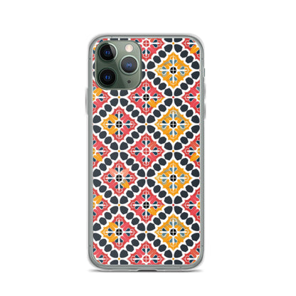 iPhone Case Colorful Spanish Quatrefoil Pattern