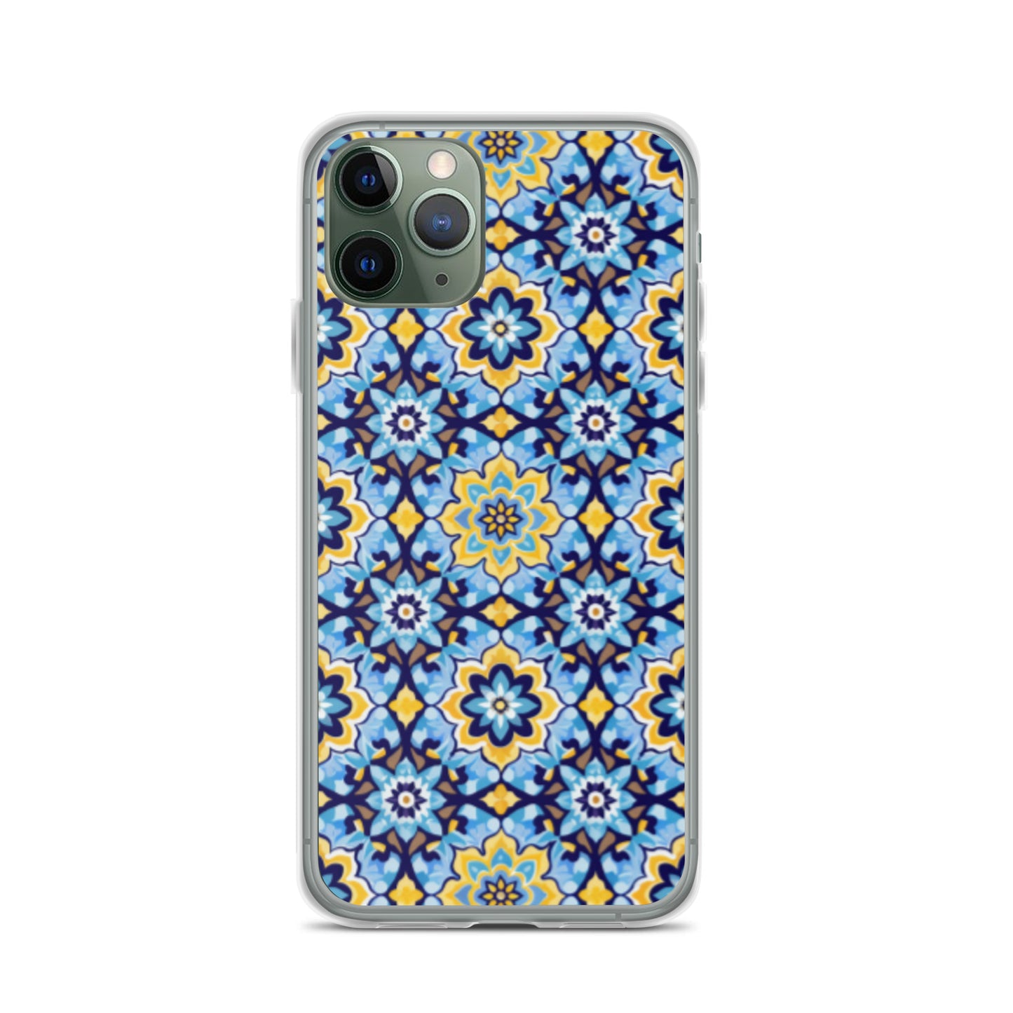 iPhone Case Kashi Tiles Yellow & Light Blue