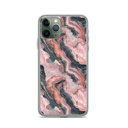 iPhone Case Pink Picasso Marble Pattern