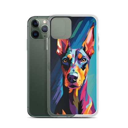 iPhone Case Painted Doberman Pinscher