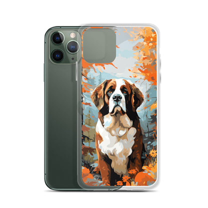 iPhone Case Painted St. Bernard