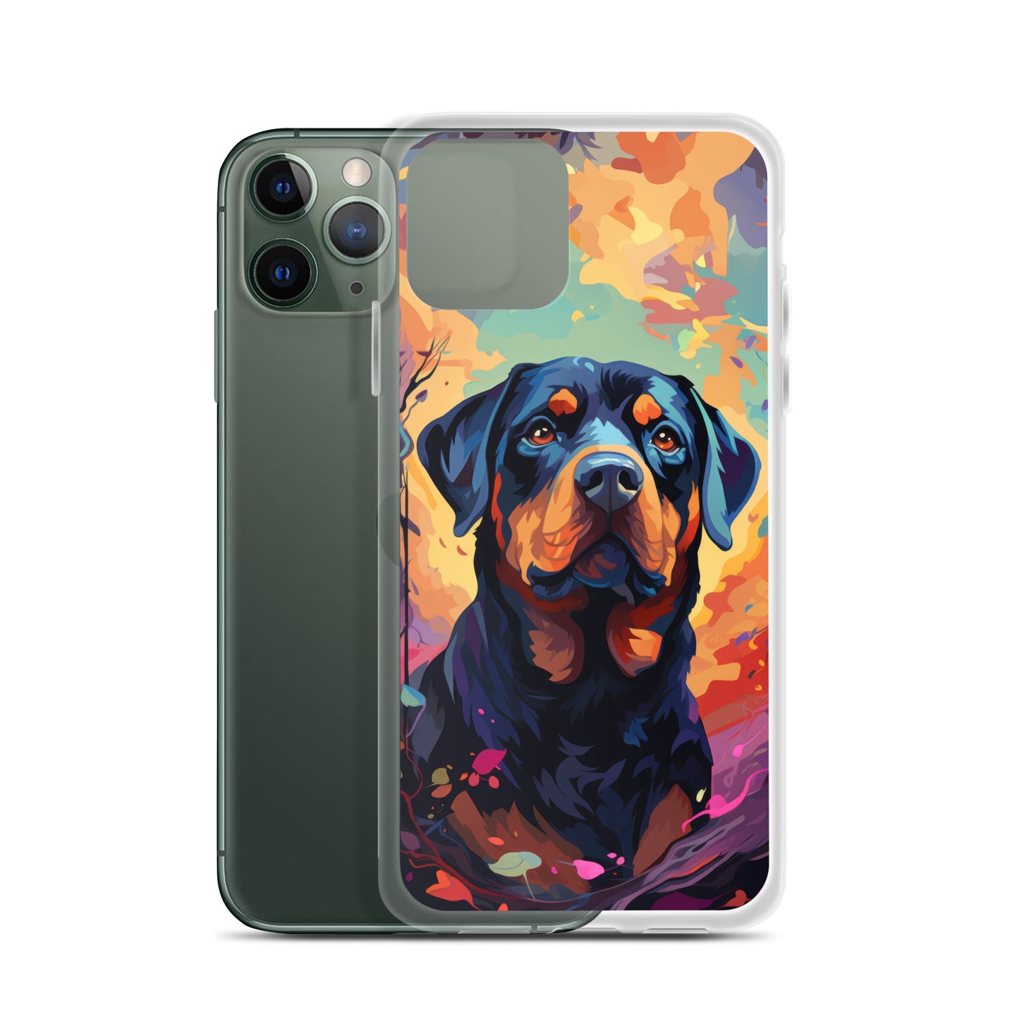 iPhone Case Painted Rottweiler
