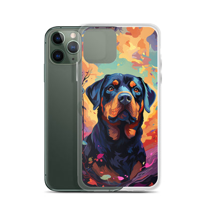 iPhone Case Painted Rottweiler