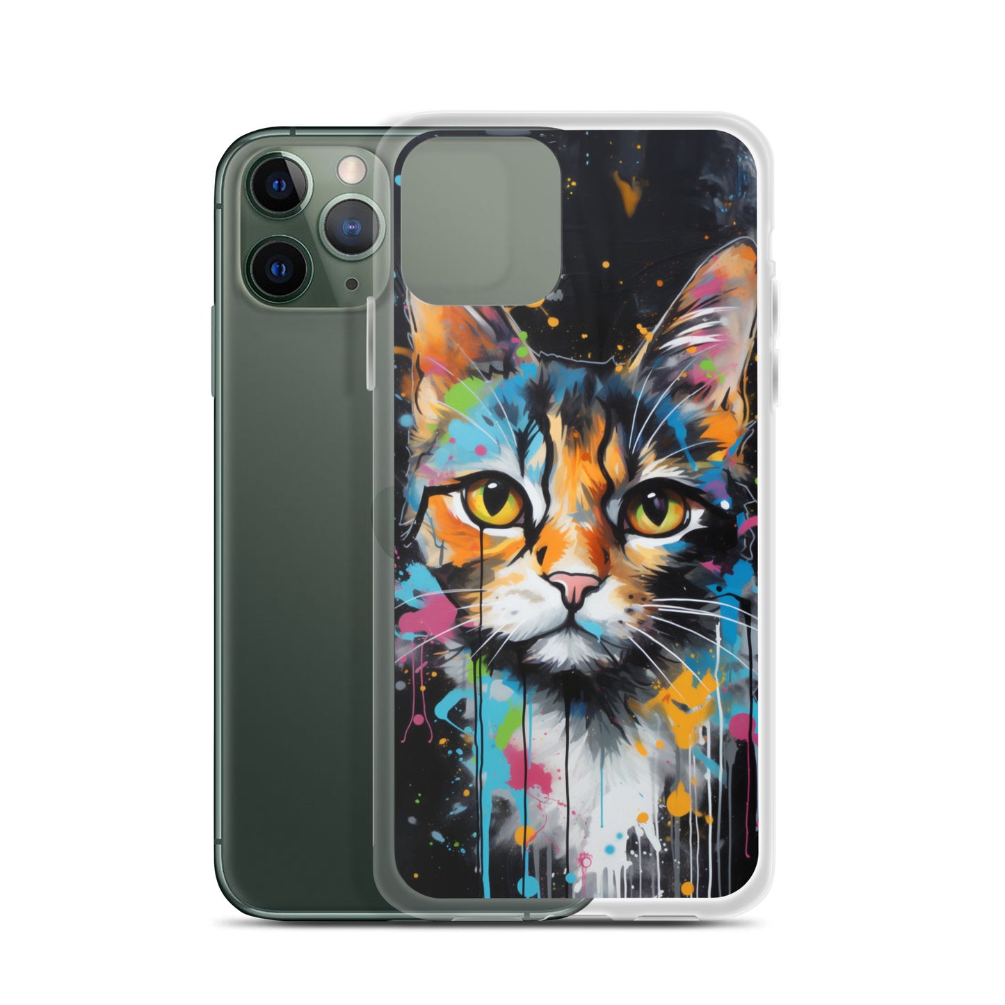 Graffiti Calico Cat iPhone Case