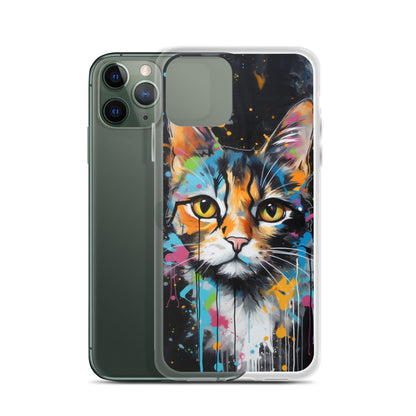 Graffiti Calico Cat iPhone Case