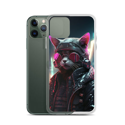Cyberpunk Kitty Cat iPhone Case